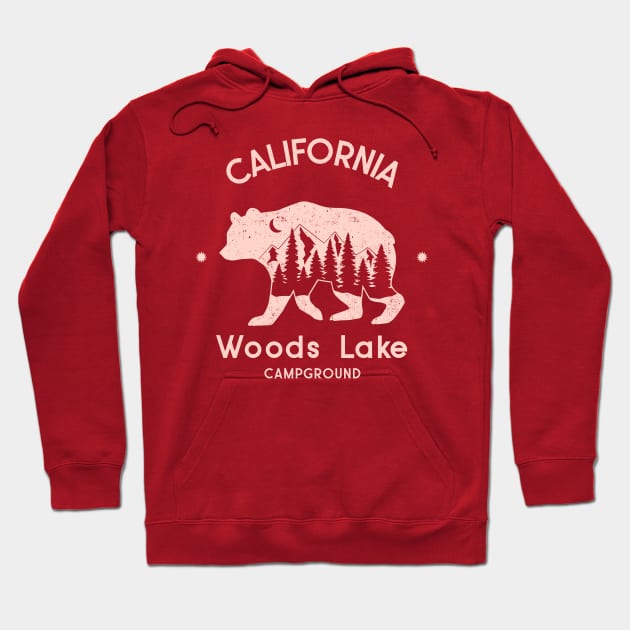 Woods Lake Campground Shirt Hoodie by California Outdoors